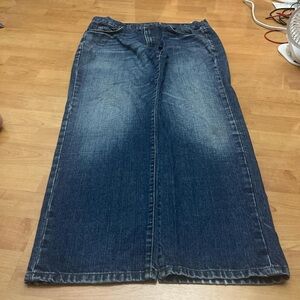 Chaps Men's Straight Jeans - Dark Blue